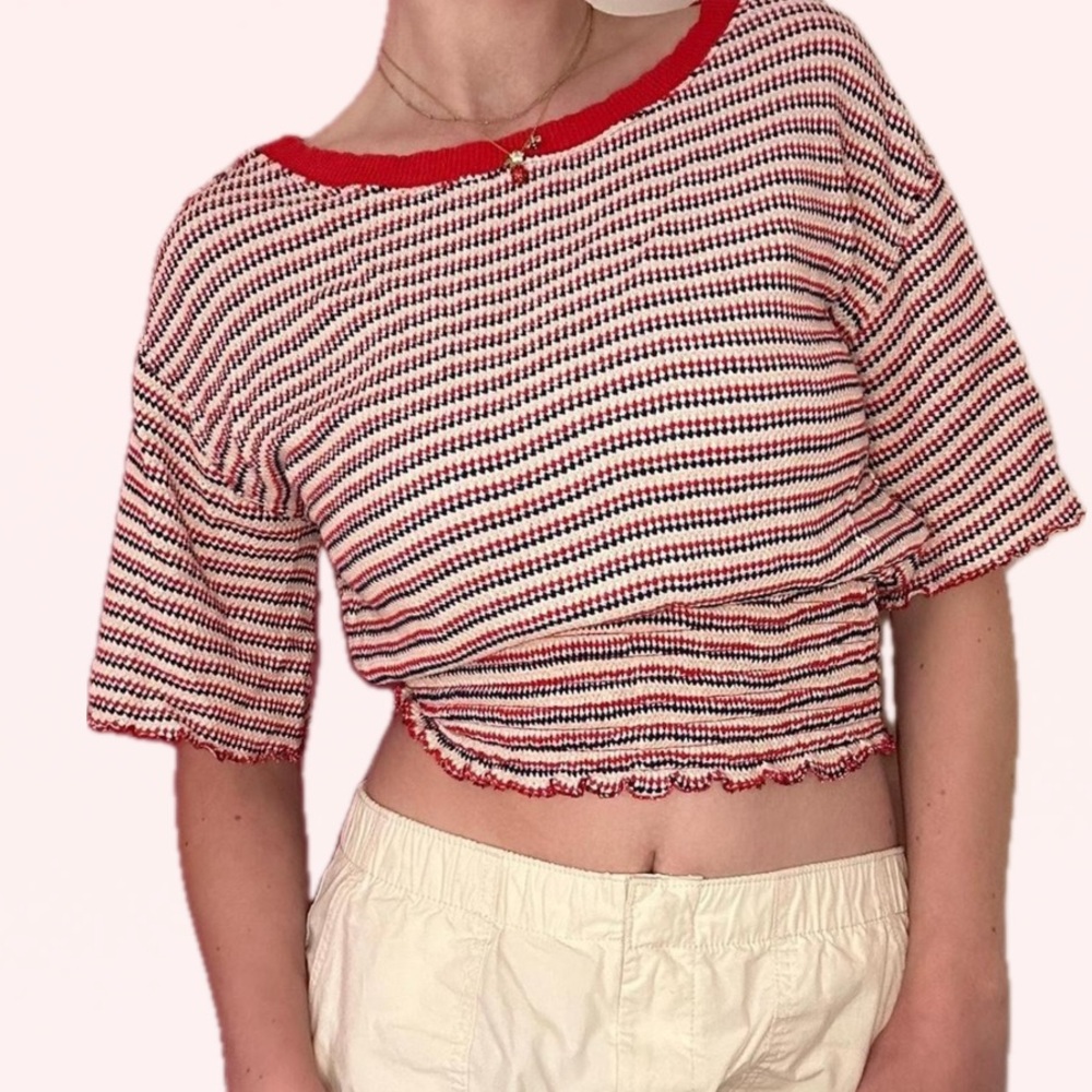 free people smocked hem top